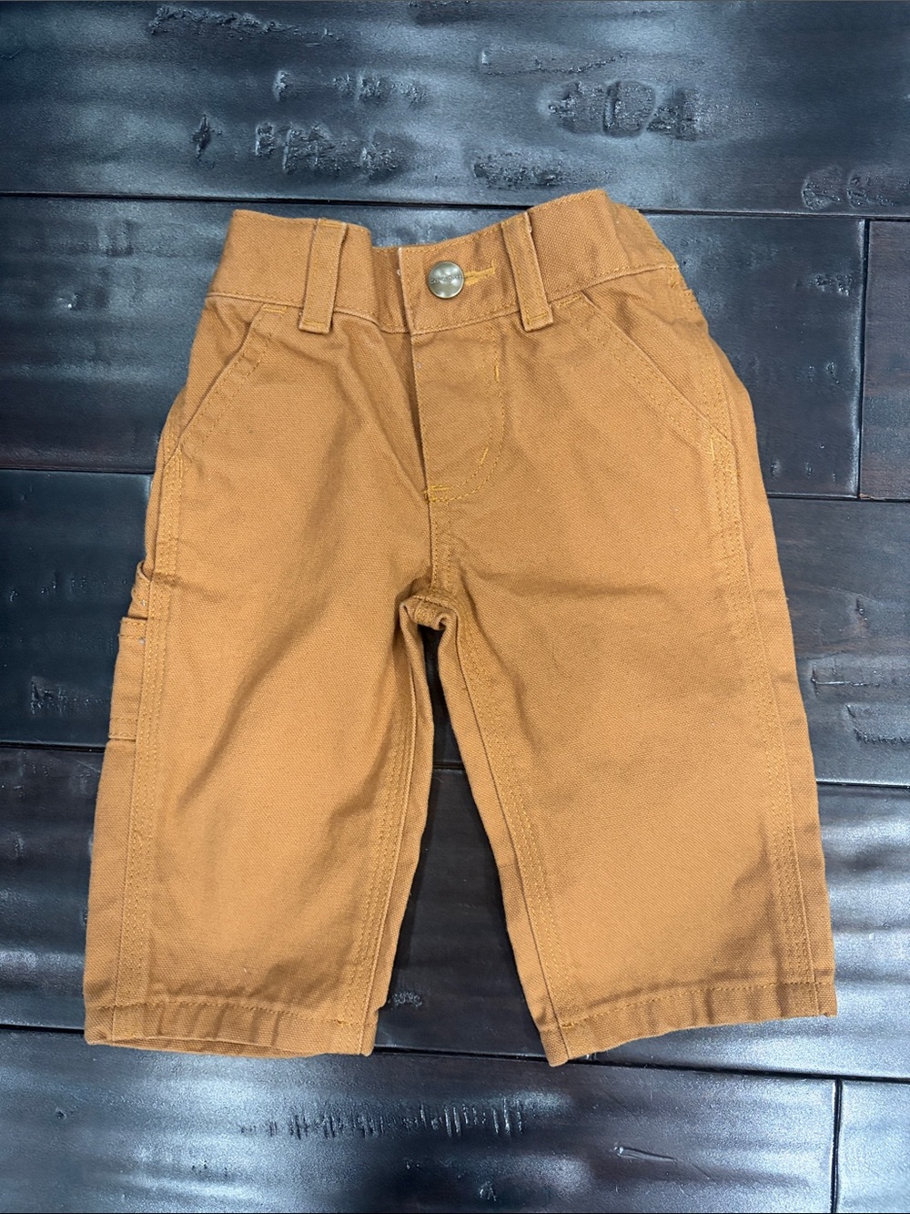 Carhartt Kids Brown Tan Canvas Joggers